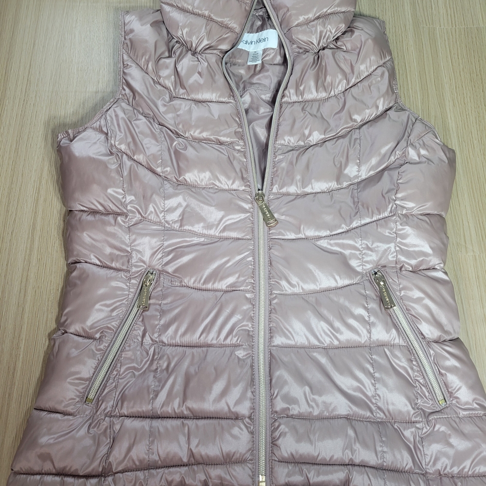 Calvin Klein Light Pink Puffer Vest